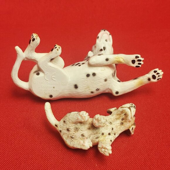 Schleich Dalmatian Dog Figurines Adult and Puppy 1997 - Picture 5 of 9